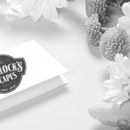 Sherlock's Escapes card and flowers